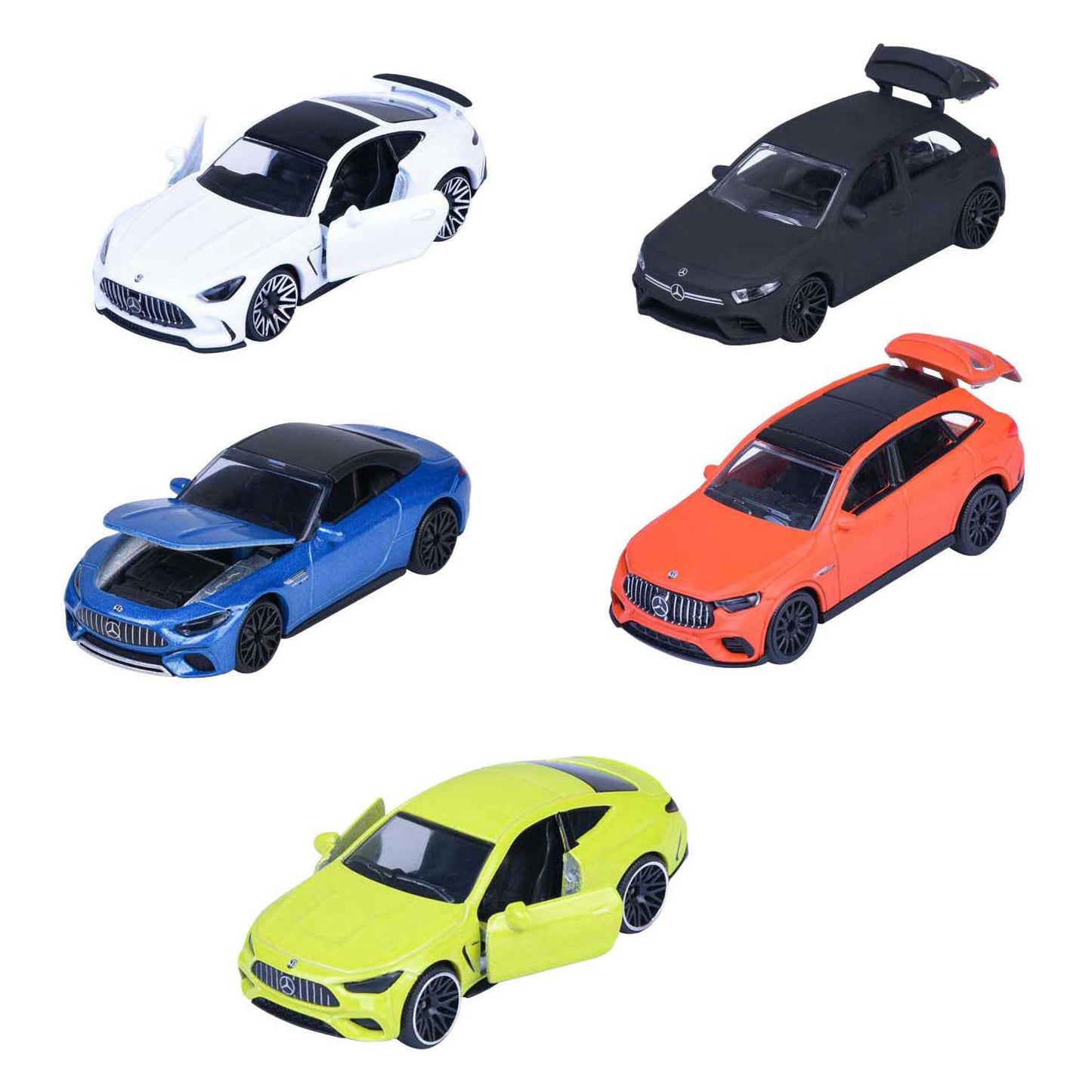 Set Majorette Mercedes-AMG, 5 pezzi.