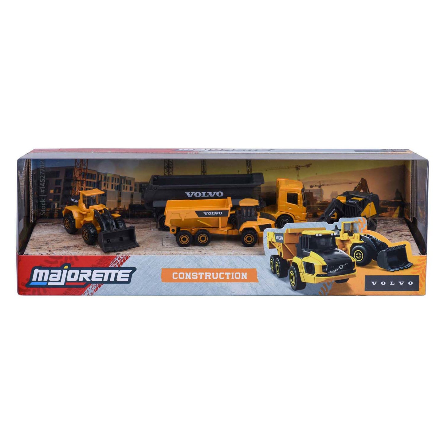 Construcción Majorette Volvo, 4 piezas.