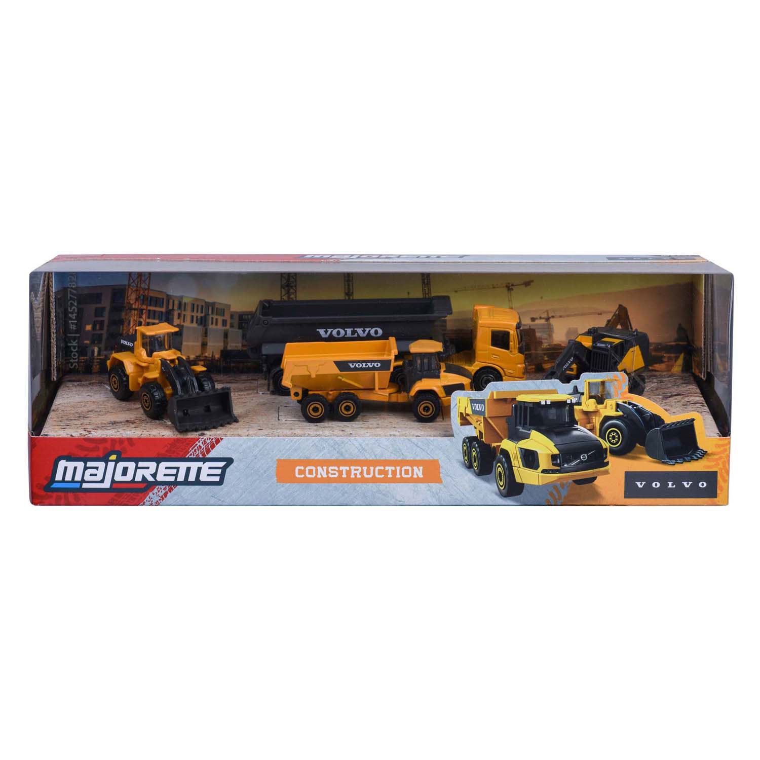 Construcción Majorette Volvo, 4 piezas.