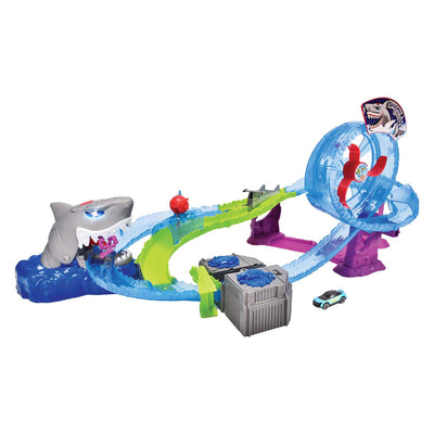 Set di piste Dickie con squalo bianco