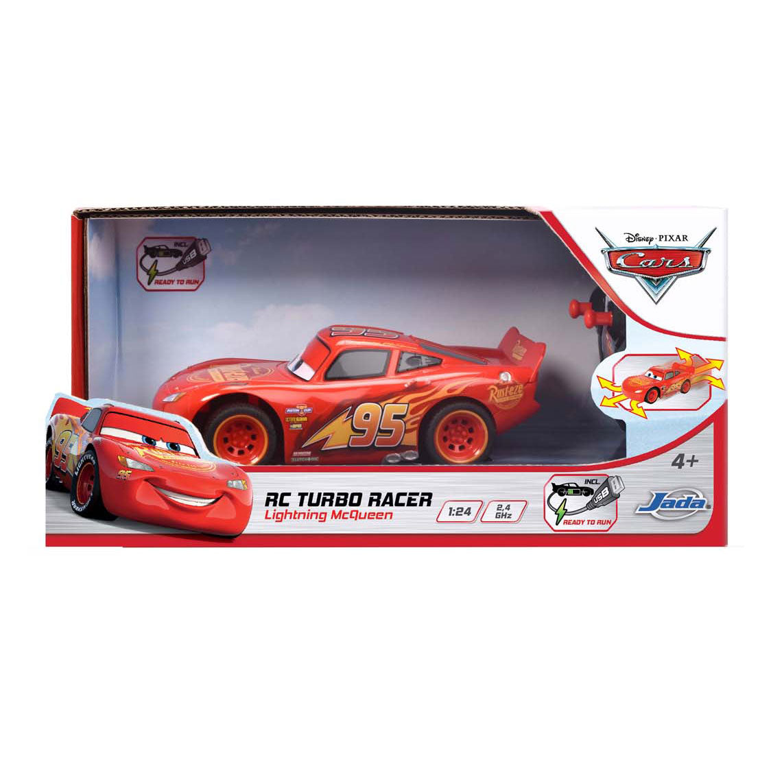 Dickie RC Cars 3 Saetta McQueen Turbo Racer