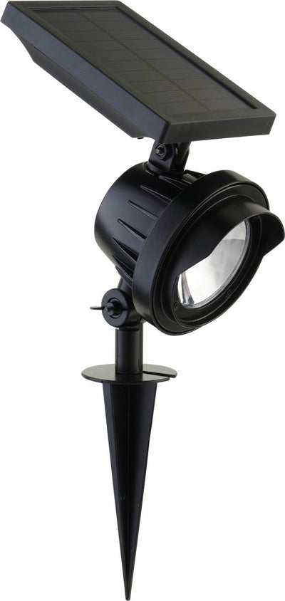 Luxform - texas - solar intelligent hybride - prikspot - zwart - 100 lumen - werkend op zonne energie