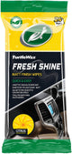 Turtle wax fresh shine matt interior cleaner wipes - superior cleaning - for all interior plastics - antistatic - natural matte finish - in resealable packaging - 24 wipes