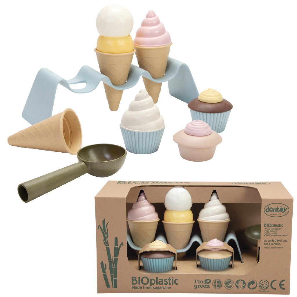 Dantoy Dantoy Bioplastic Ice Cream Set 15 pezzi