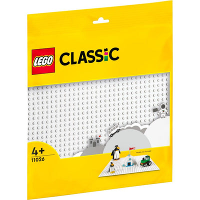 Piatto di edificio bianco Lego 11026