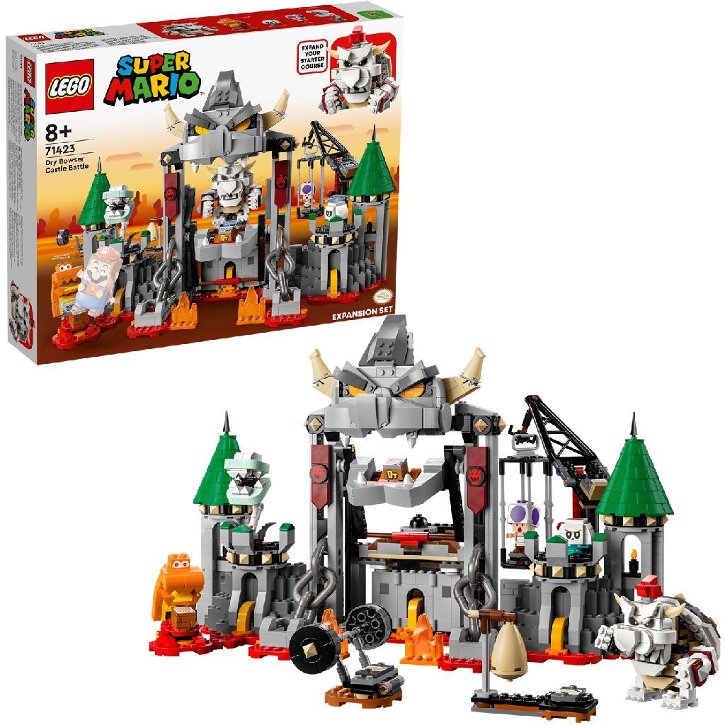 LEGO LEGO SUPER MARIO 71423 Set di espansione: combattimento sui bowser a secco Castello