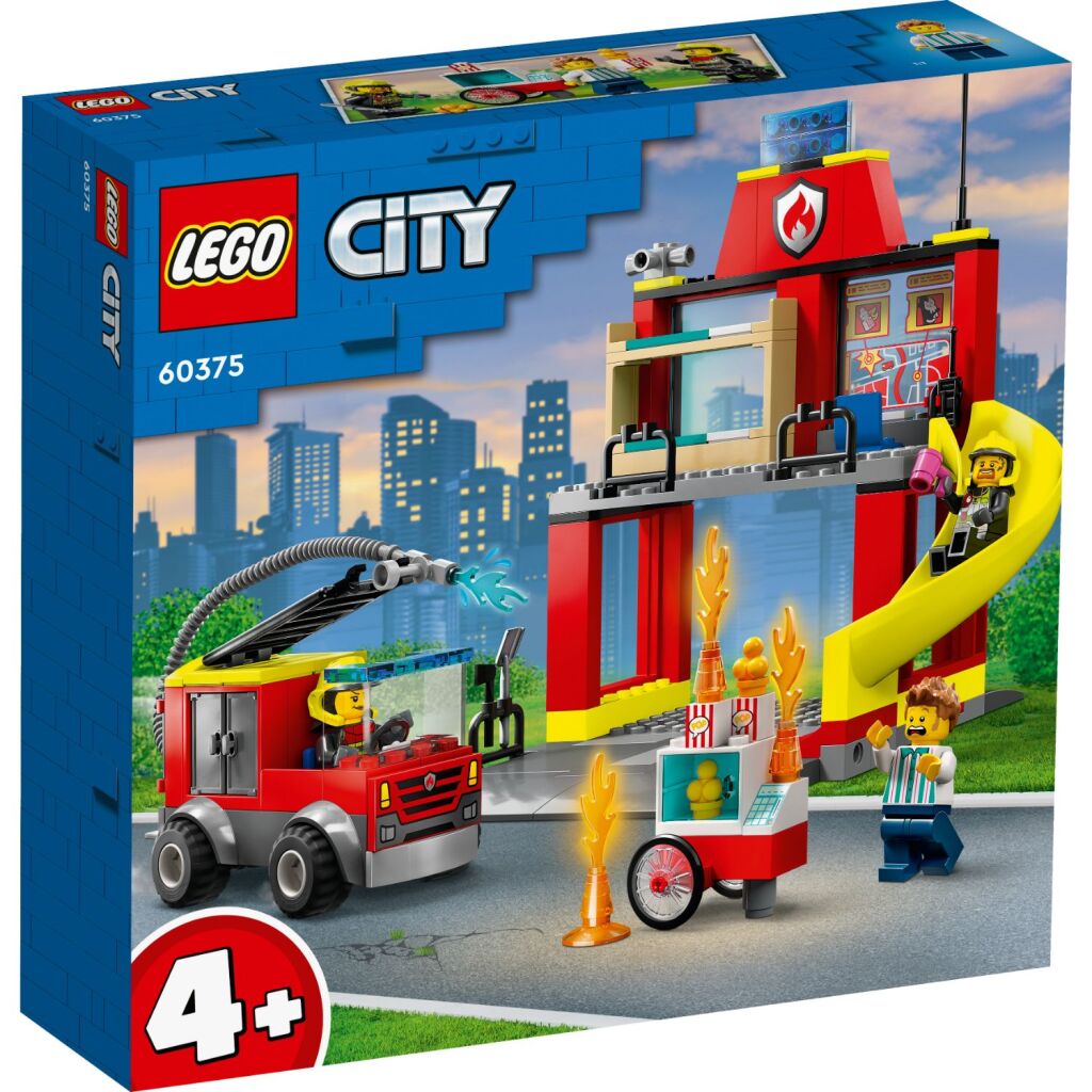 LEGO CITY 60375 Estación de bomberos y camión de bomberos