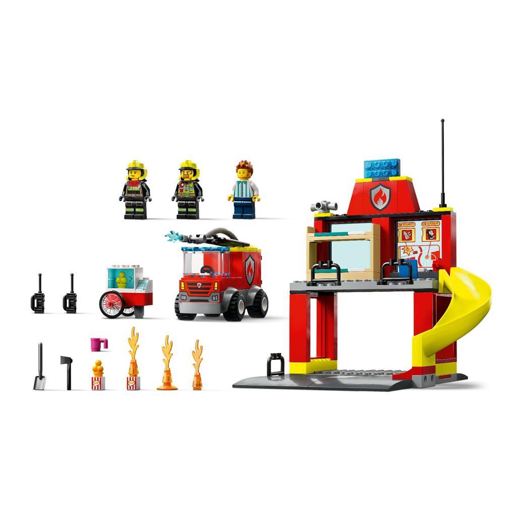 LEGO CITY 60375 Estación de bomberos y camión de bomberos