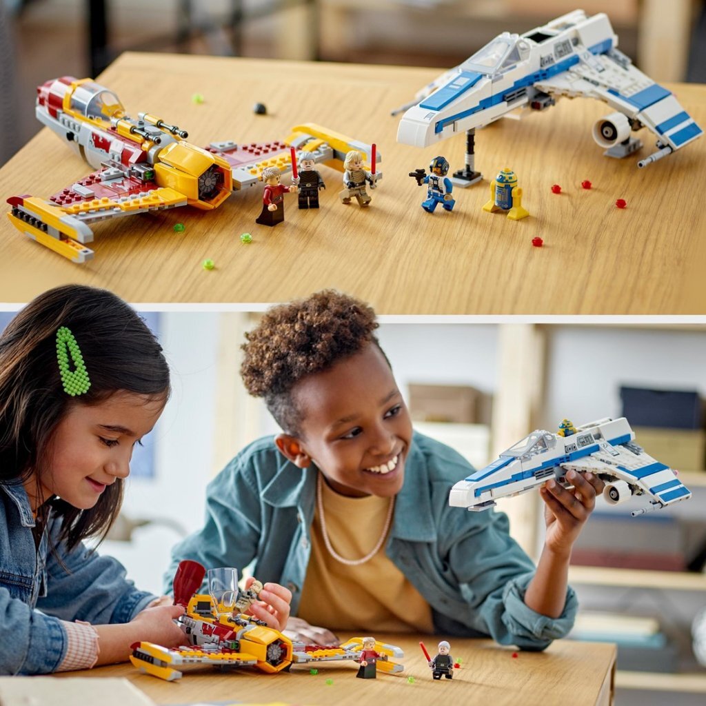 LEGO LEGO Star Wars 75364 Republic E-Wing vs. Set de nave espacial Starfighter de Shin Hati