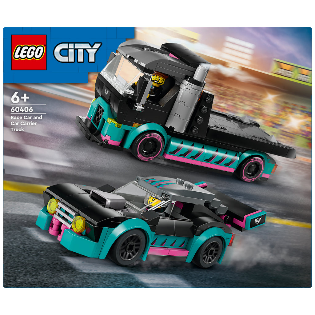 LEGO LEGO CITY 60406 RACEMAUT Y TRANSPORTETRUCK