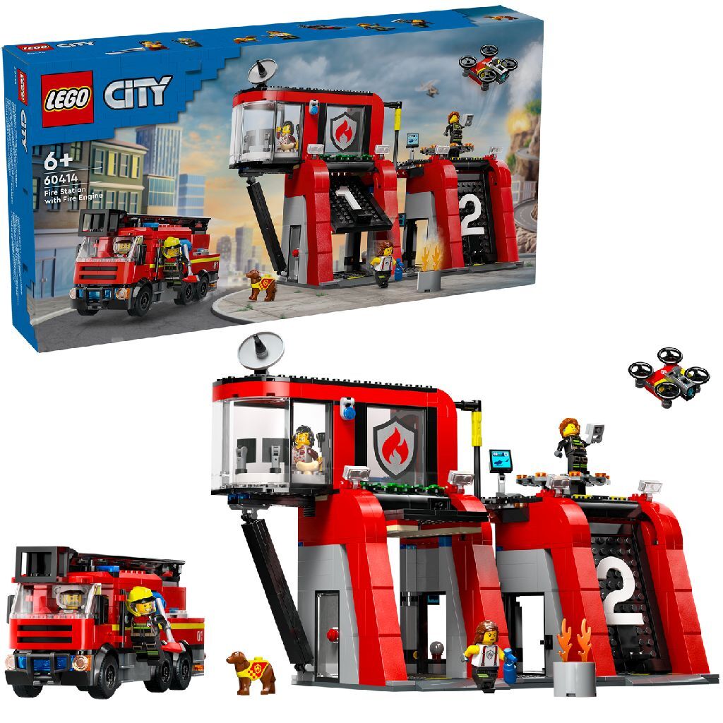 Lego LEGO City 60414 Parque y camión de bomberos