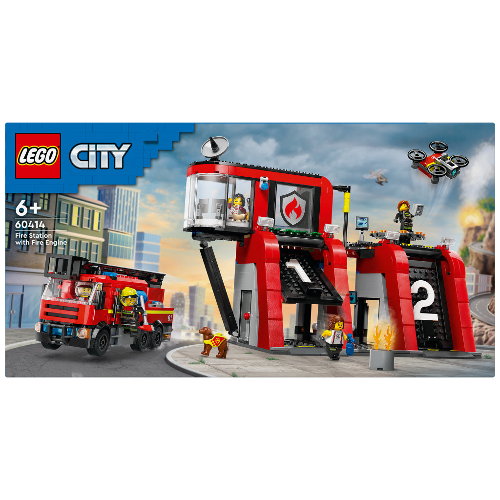 Lego LEGO City 60414 Stazione dei pompieri e autopompa