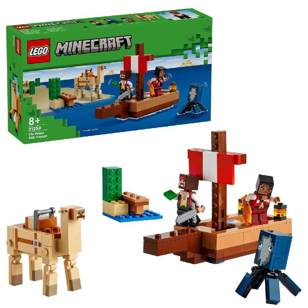 LEGO Minecraft 21259 La gita della nave pirata