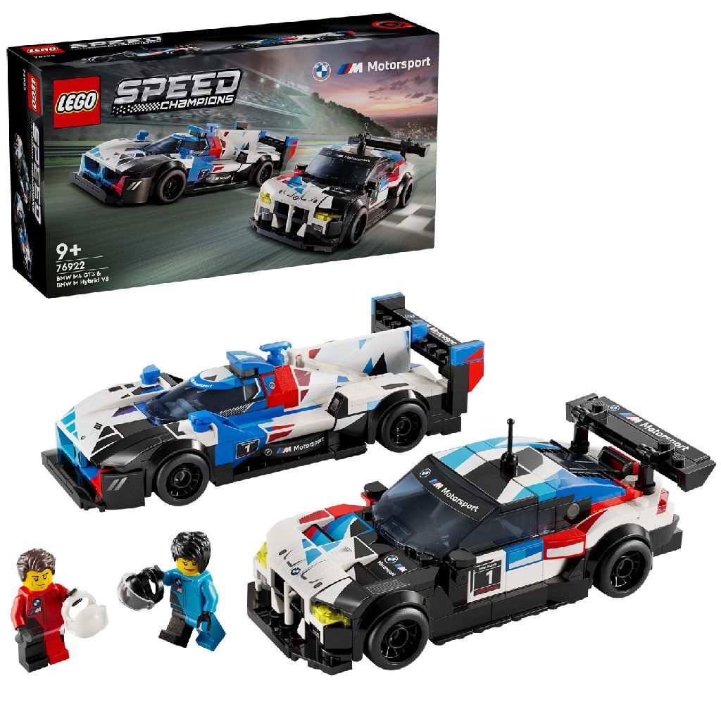 LEGO LEGO Speed ​​Champions 76922 BMW M4 GT3 e BMW M Hybrid V8 Racing Cars