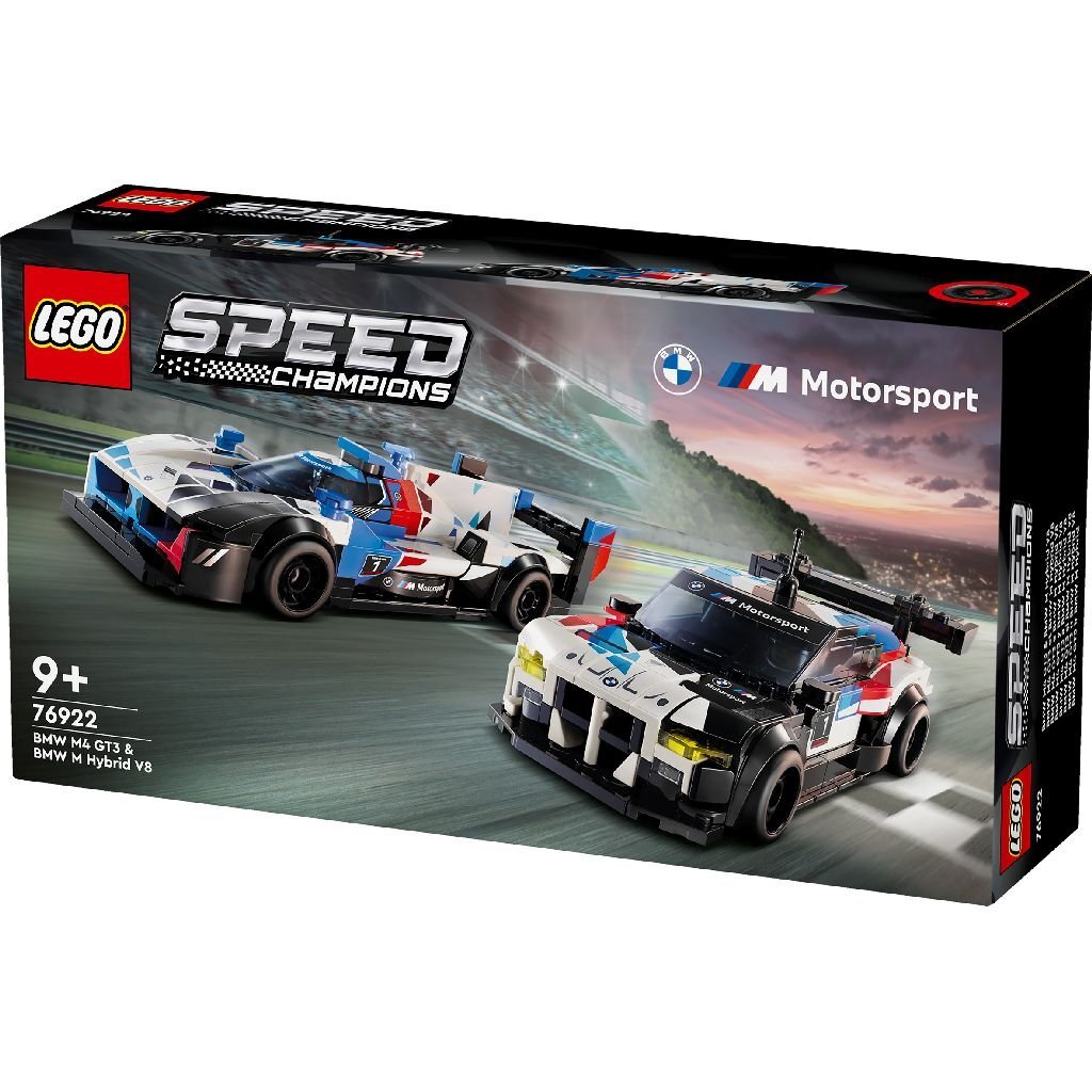 LEGO LEGO Speed ​​Champions 76922 BMW M4 GT3 e BMW M Hybrid V8 Racing Cars