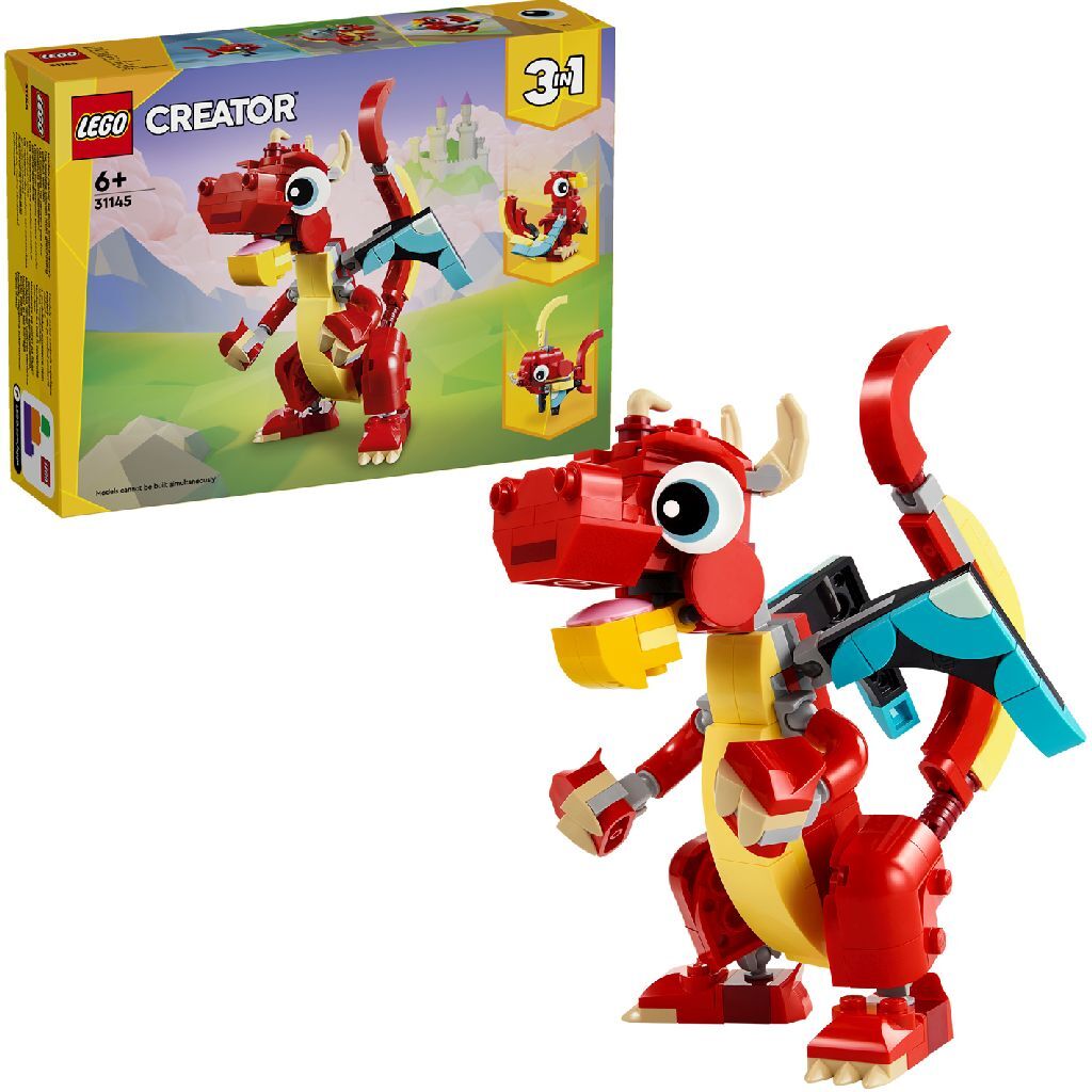 Lego LEGO Creator 31145 Drago Rosso