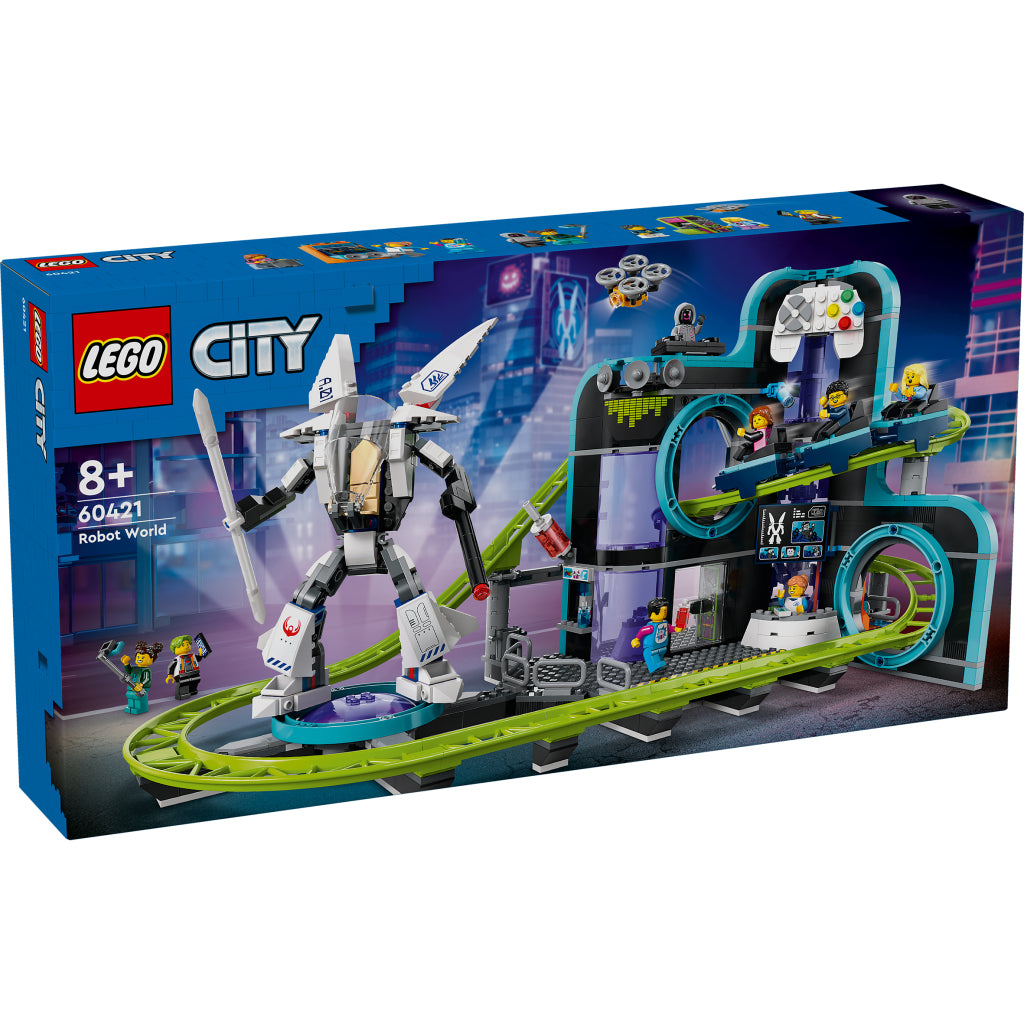 LEGO LEGO CITY 60421 Achtbaan en Robotwereld