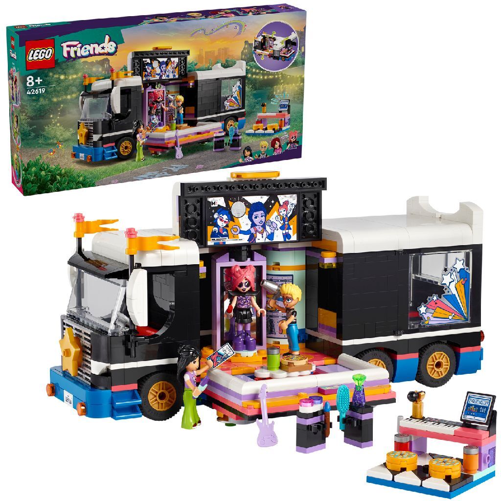 Lego LEGO Friends 42619 Bus turistico di Popstar