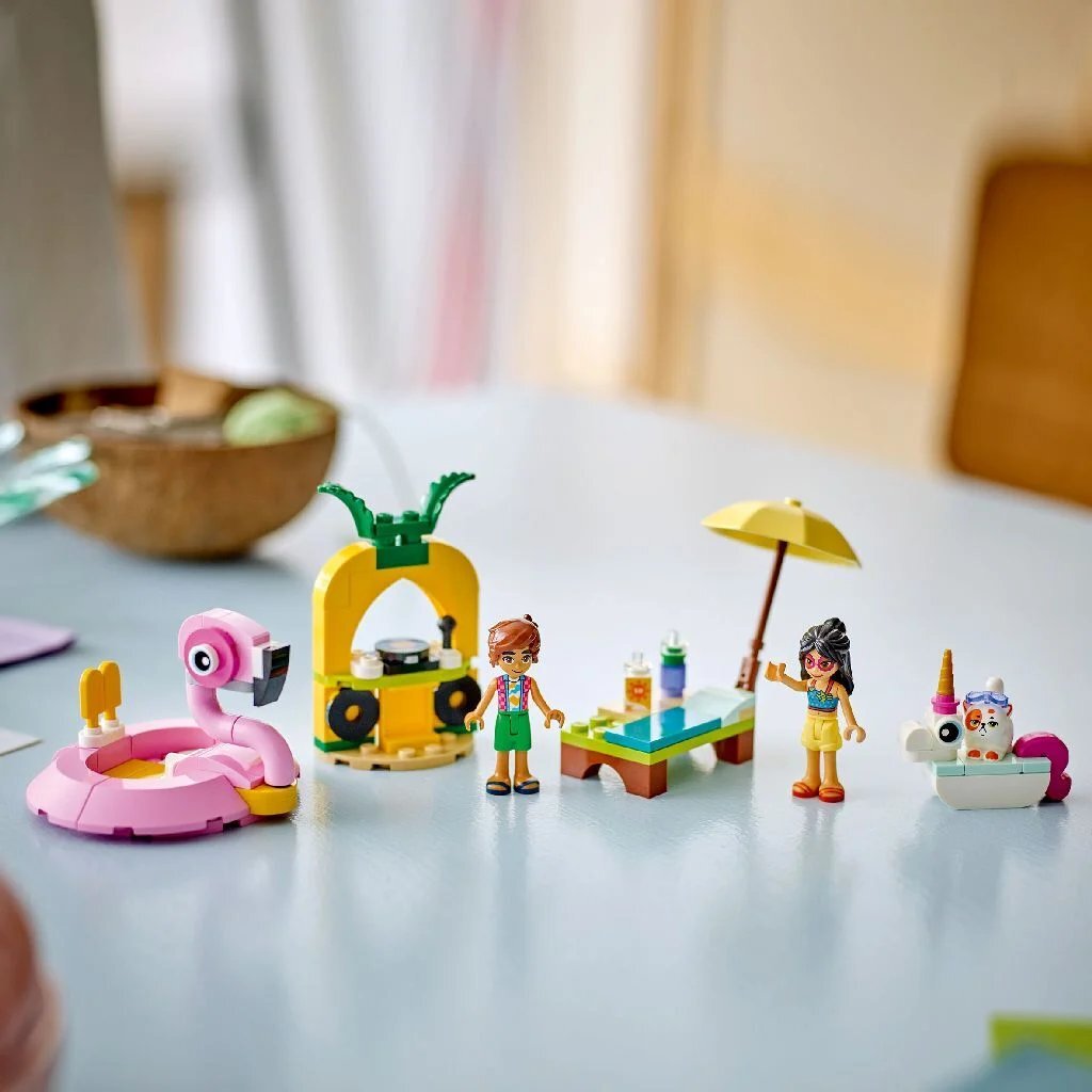 LEGO 42658 Amigos Fiesta de la piscina con flamenco y unicornio