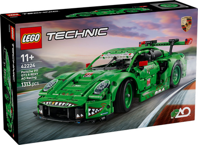 Lego technic 42224 porsche 911 gt3 r rexy ao racing car