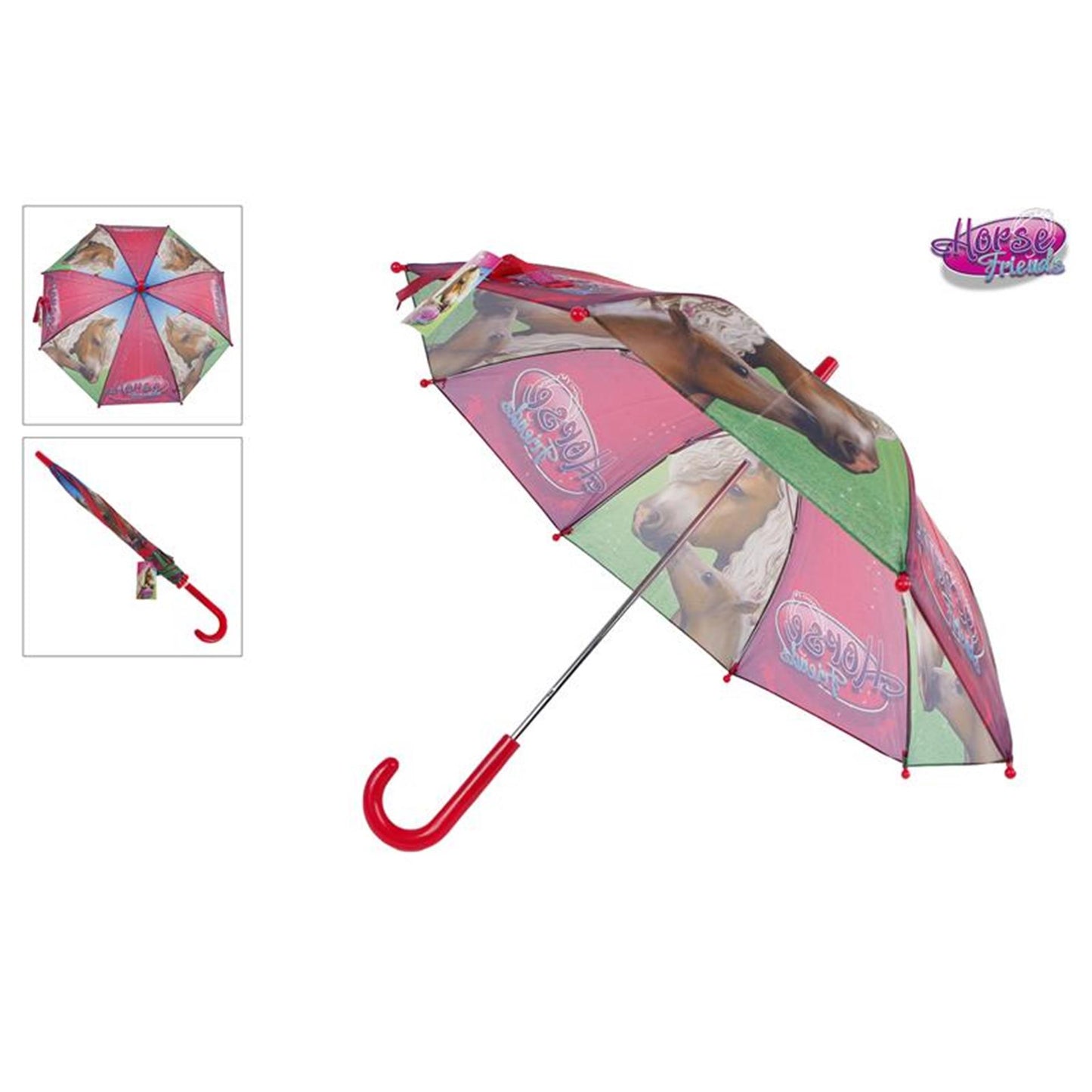 Paraplu per bambini amici di cavalli