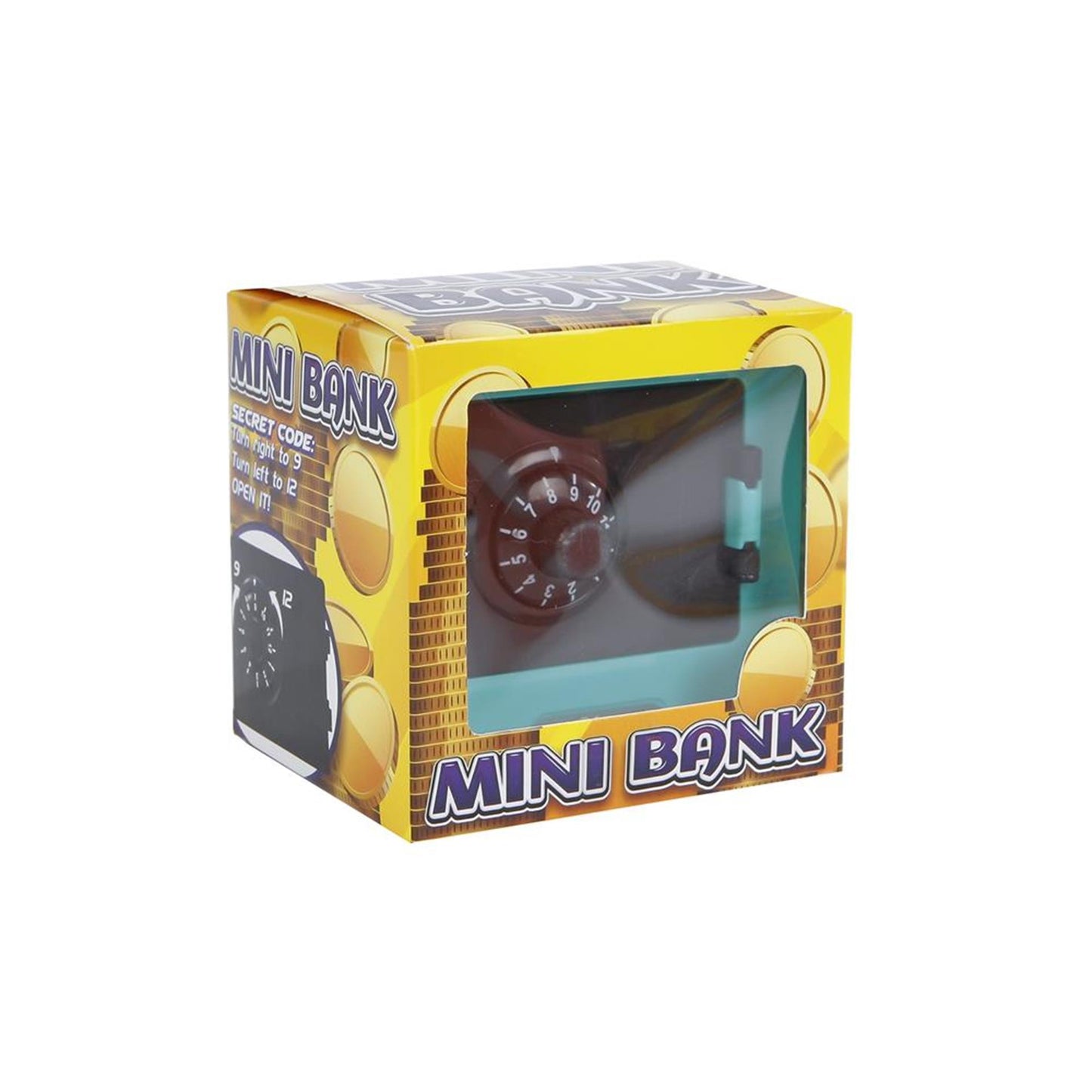 Mini cash vault with secret code, 9cm