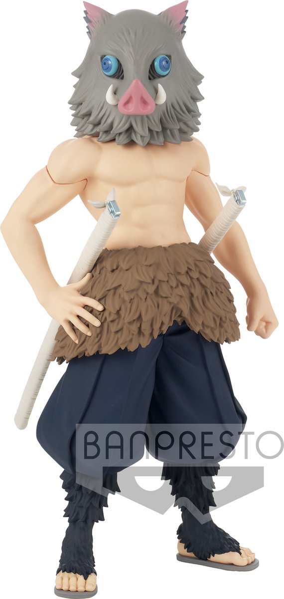Banpresto co., ltd. cacciatore di demoni: kimetsu no yaiba - grandista inosuke hashibira figura 24 cm