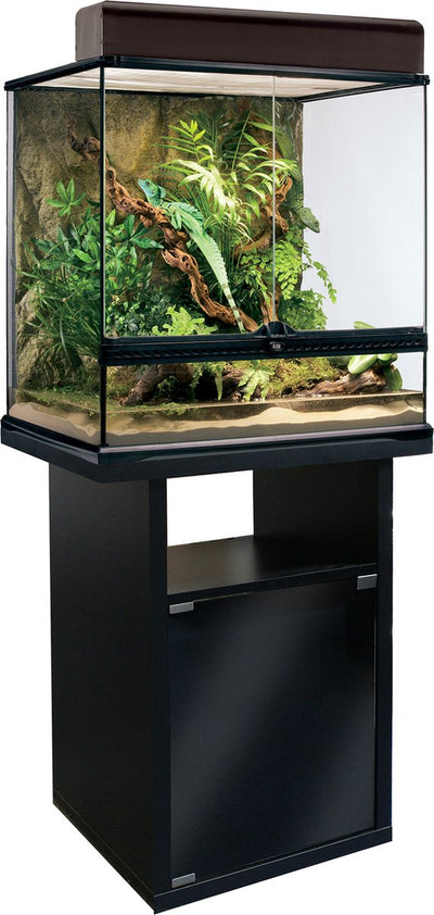 Exo terra - terrario - rettili - mobiletto ex terrario 60x45x70 cm nero - 1pz