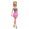 Mattel Fashionistas Pop #213, rubio con tapa a rayas, R