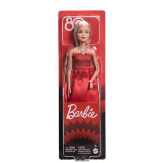Barbie favolosa bambola 80° anniversario rosso rubino