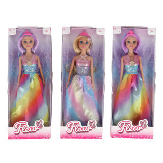 Fleur bambola principessa arcobaleno 2 assortiti | 4 pezzi