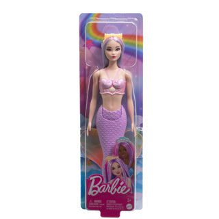 Mattel Mermaid Pop con cabello lila y una cola morada