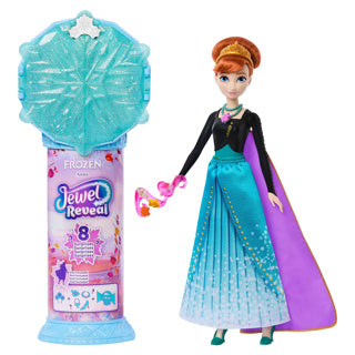 Mattel Disney Frozen Jewel Reveal Anna - fashion doll