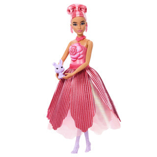 Barbie reveal flower surprise red rose