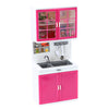 Fleur Fleur Fleur Kitchen Play Fregadero con gabinetes de cocina