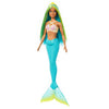 Mattel Mermaid Pop con capelli blu e giallo e turchese