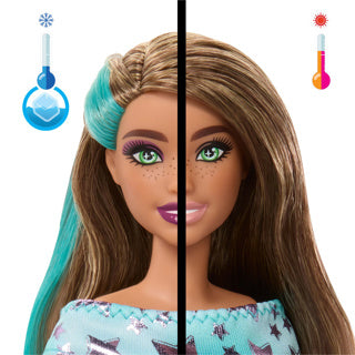 Barbie Party Unboxed 2 1 Pop con vestido azul