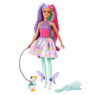 Mattel un tocco di capelli viola rosa bambola della moda