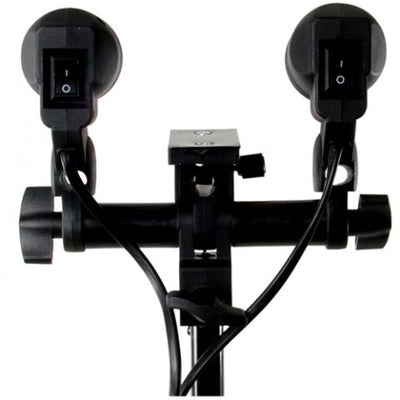 Soporte de lámpara E27 universal de estudio con 2 accesorios DLE27D
