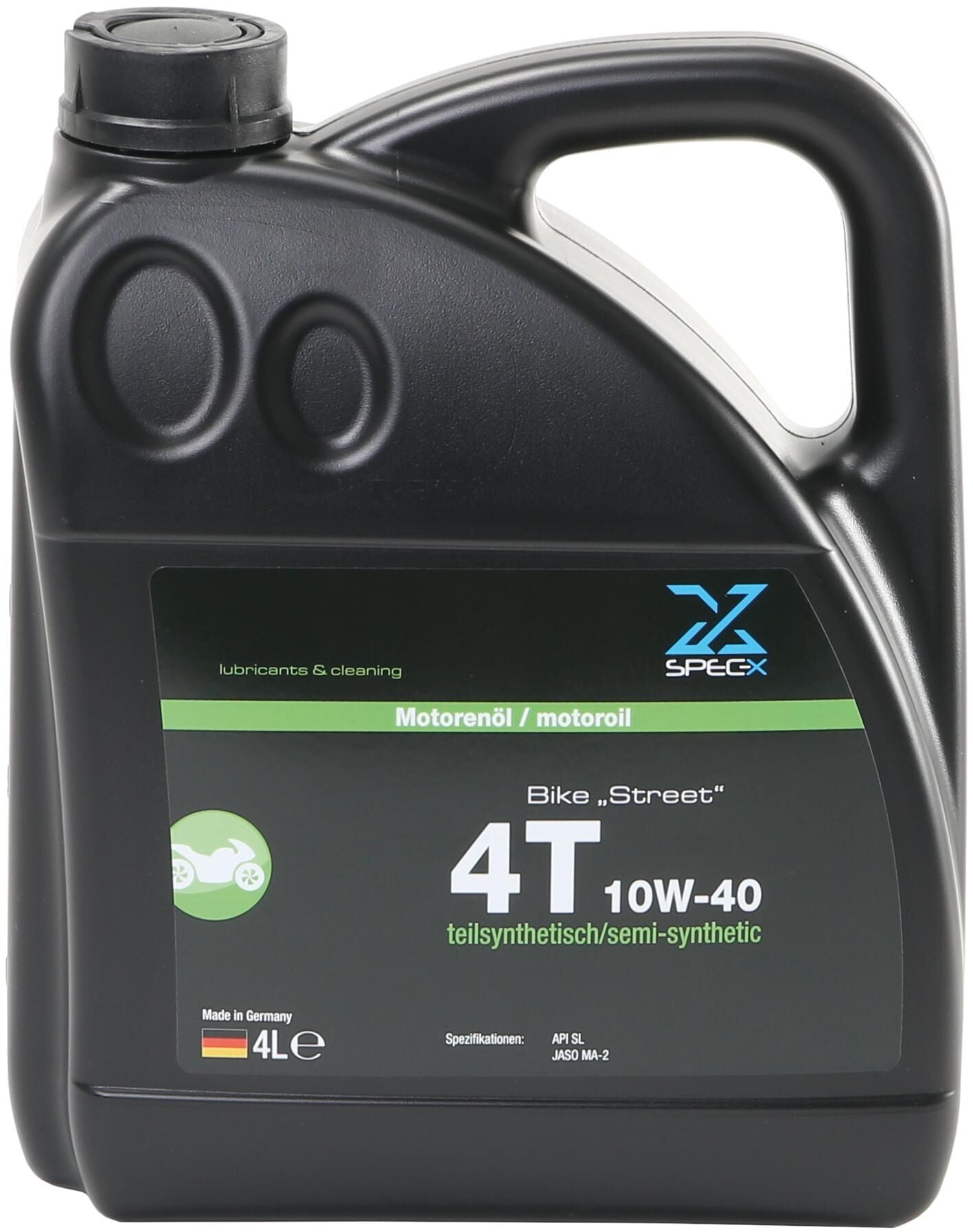 Spec-x motorolie bike 4t street motor oil 4t 10w-40 stre 4l bike