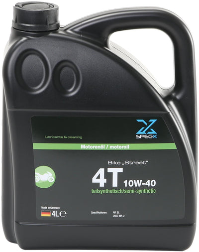 Spec-x motoröl bike 4t street motor oil 4t 10w-40 stre 4l bike