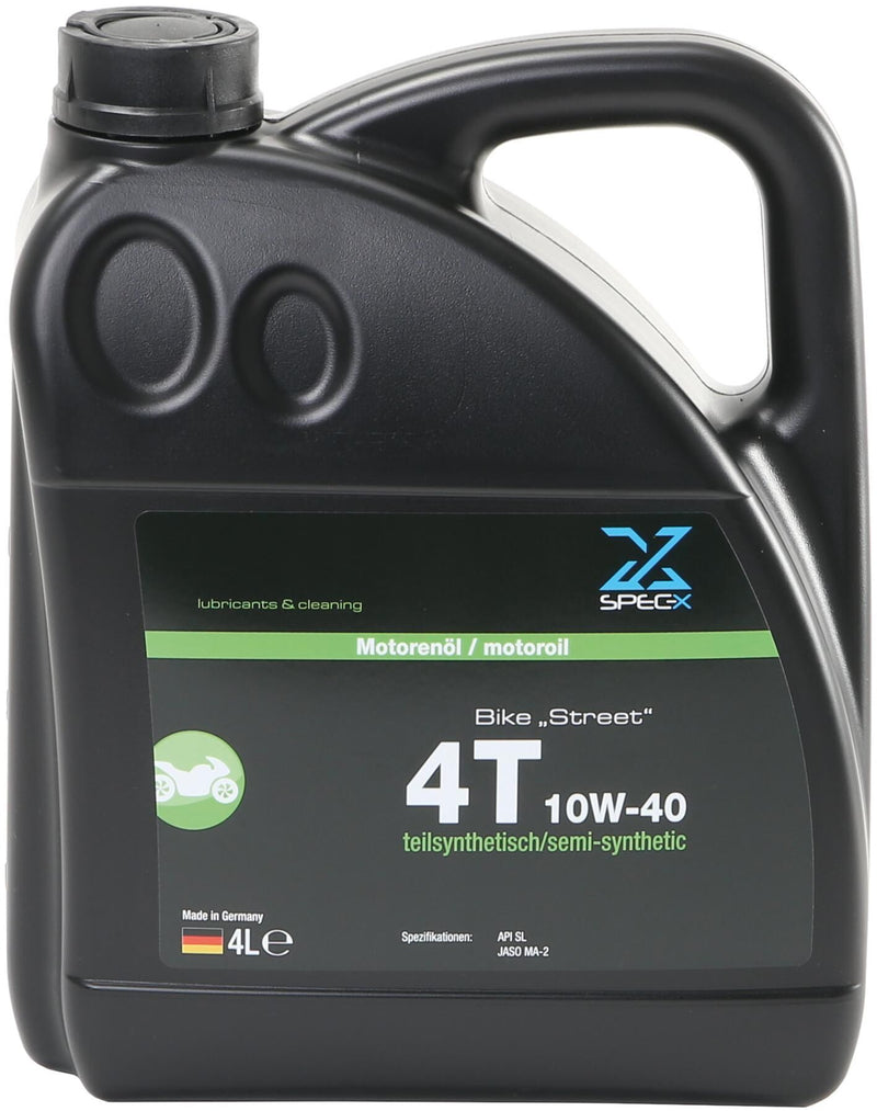 Spec-x motoröl bike 4t street motor oil 4t 10w-40 stre 4l bike
