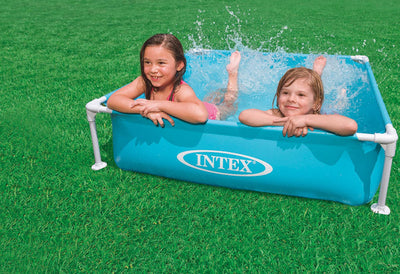 Piscina infantil Intex mini frame azul, 122x122 cm, a partir de 3 años