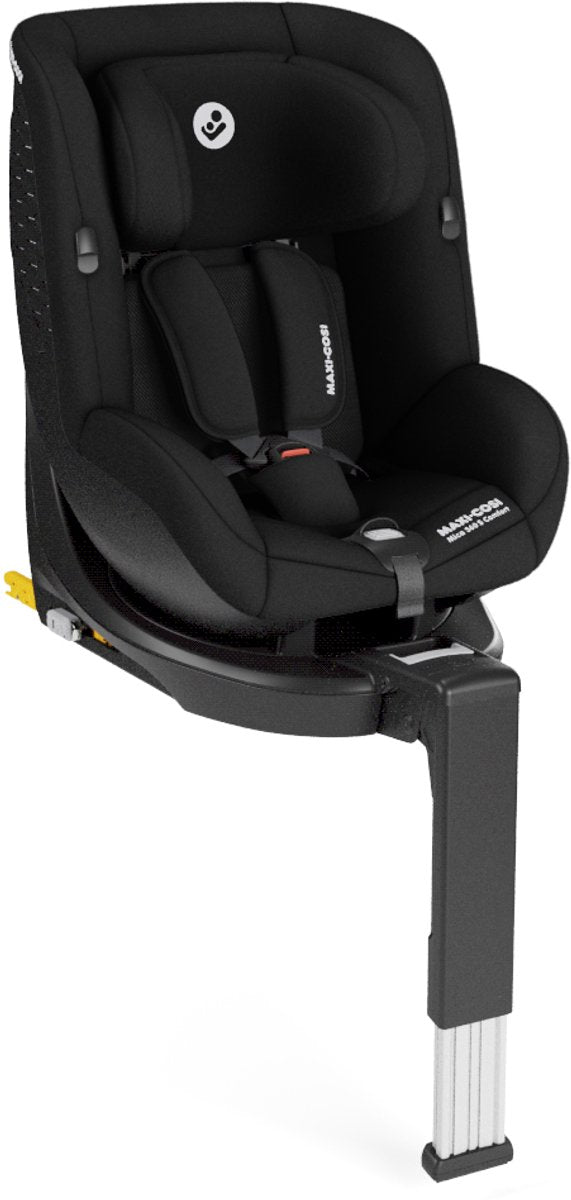 Maxi-cosi mica 360s comfort - da 0 a 4 anni - rotazione flexispin - facile da indossare - nero autentico