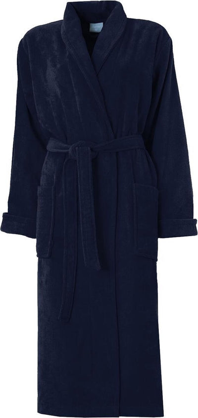 Seahorse - pure - badjas - katoen - zacht - badstof - donkerblauw - xxl