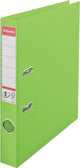 Raccoglitore Esselte n.1 vivida in plastica A4 con porta etichette - per 350 fogli - larghezza dorso 50 mm - verde
