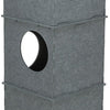 Trixie kattenhuis toren nele vilt grijs