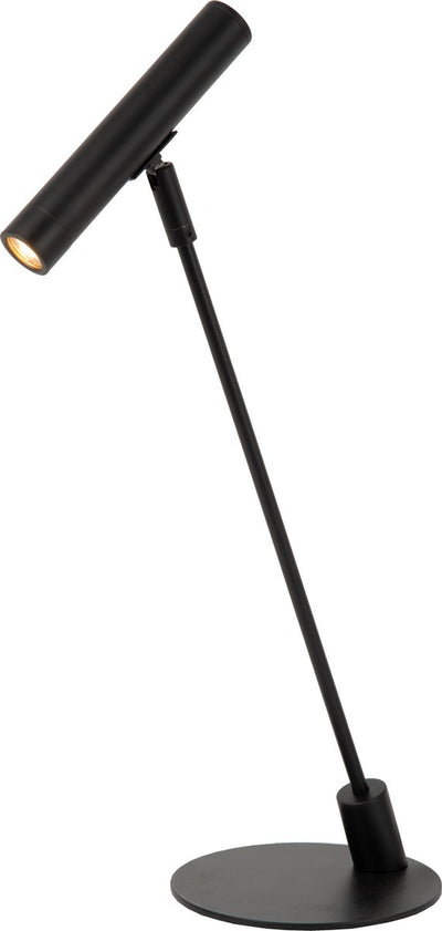 Lucide alec - lampada da scrivania - led 3 stepdim - g9 - 1x3w 2700k - inclusi anelli intercambiabili - nero