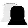 Studioking background board bbt-01-20 wit zwart 400x150 cm