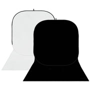 Studioking background board bbt-01-20 wit zwart 400x150 cm - afbeelding 1